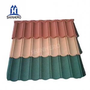 HOUSES WATERPROOFING BUILDING MATERIALS CONSTRUCTION MATERIAL COLOR ALUMINUM ZINC THICKEN STONE COATED METAL ROOFING TILE 