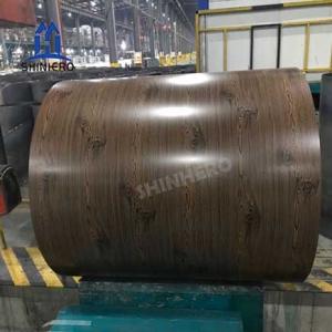 HIGH QUALITY 2D DARK WOOD PREPAINTED STEEL COIL